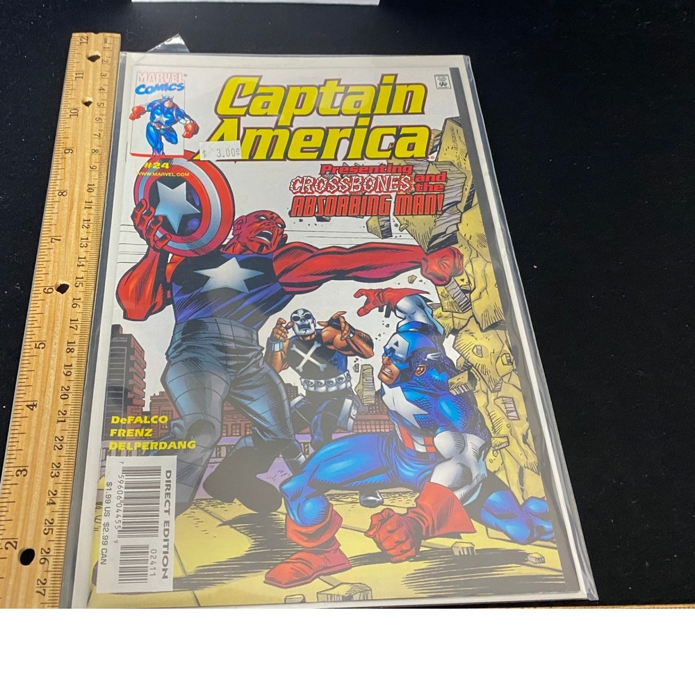 Captain America Comic Book #124 Marvel Comics Crossbones Absorbing Man
